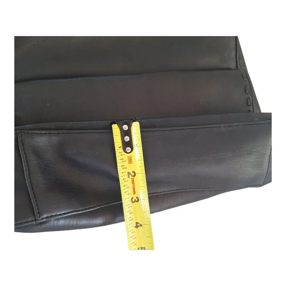 Liz Claiborne Crossbody Handbag Black Purse Pocketbook Y2K Shoulder Bag Roomy
